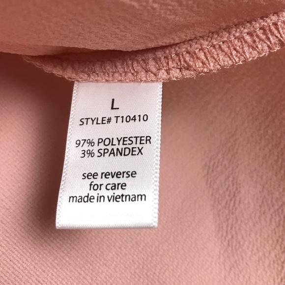 NWT Active USA Front Tie Ruffle Blouse Size L - Picture 7 of 7